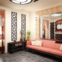 The idea of a beautiful home interior in the Romanesque style photo