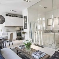 the idea of a bright interior of a small room photo