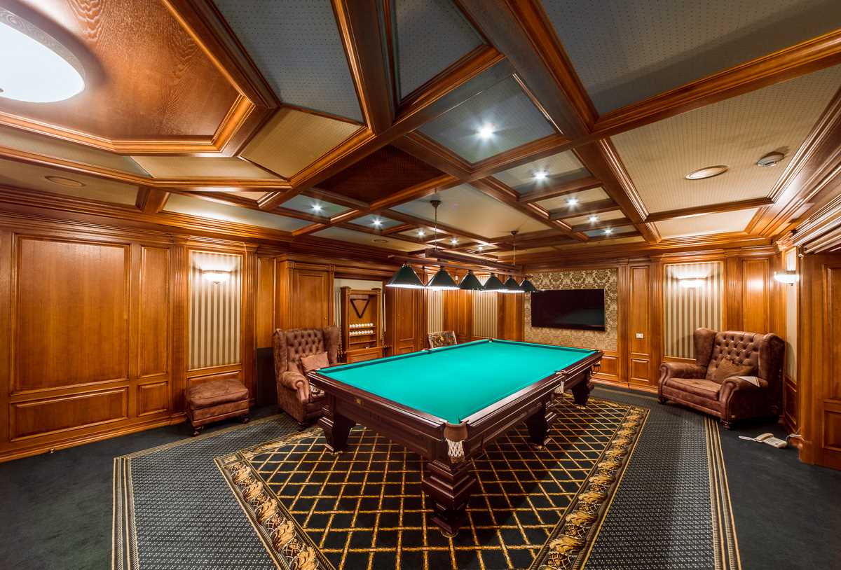 idea of an unusual design of a billiard room