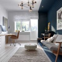 idea of an unusual interior of an apartment in a Scandinavian style picture
