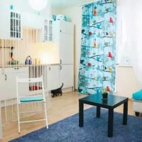 idea of ​​a bright interior of a living room of 18 sq.m. picture