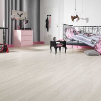 the idea of using a light laminate in a beautiful apartment decor picture