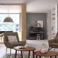 the idea of using a beautiful room design in retro style picture