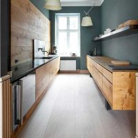 the idea of applying a light kitchen design photo