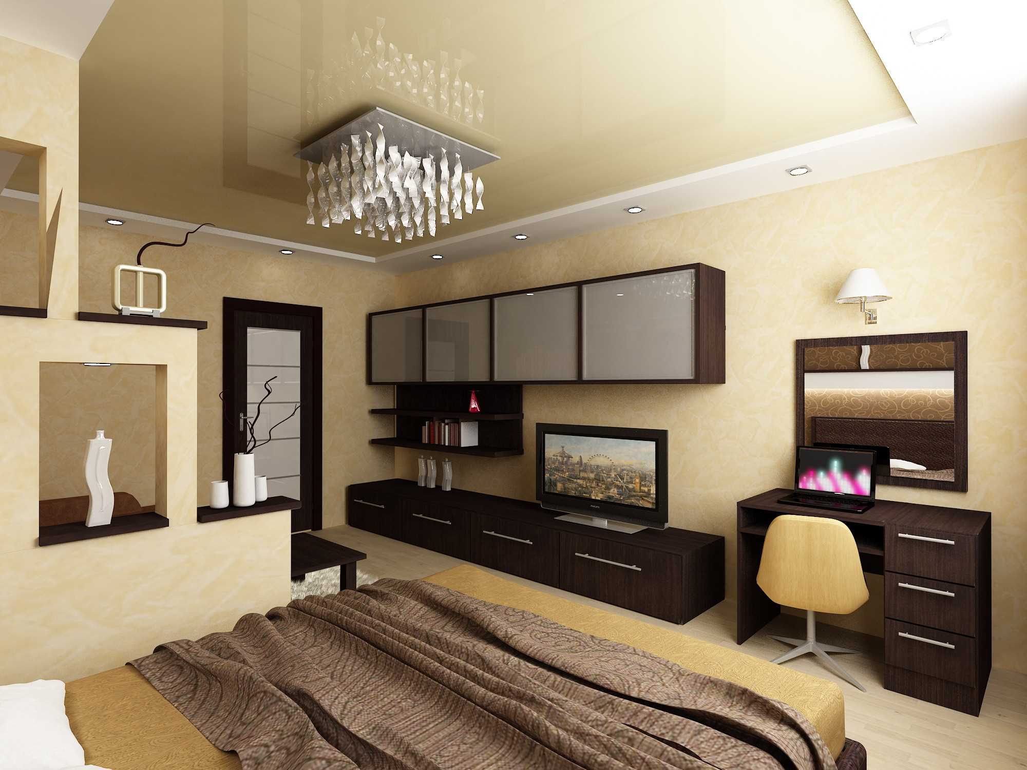 the idea of a brightly designed bedroom living room