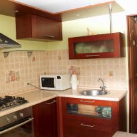 the idea of a bright kitchen decor 8 sq.m photo