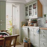 the idea of a bright style kitchen 8 sq.m picture