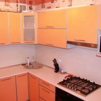 the idea of an unusual kitchen decor 8 sq.m photo