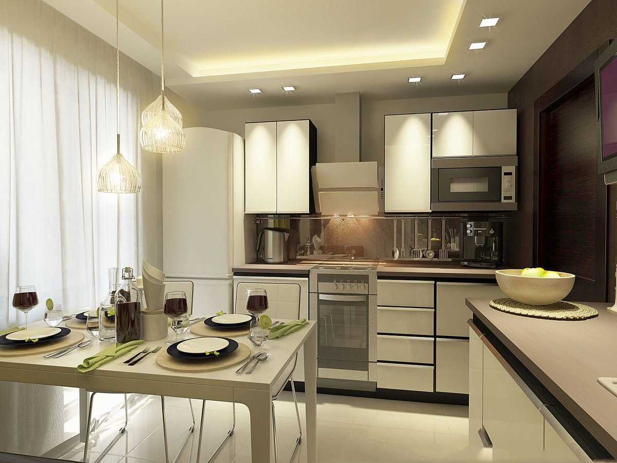 the idea of using a light kitchen decor
