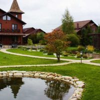 une variante de l'utilisation de plantes lumineuses dans l'aménagement paysager consistant à donner une photo