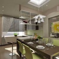 the idea of using a bright kitchen photo design