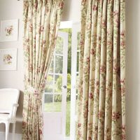 the idea of using modern curtains in an unusual design apartment photo