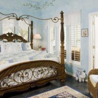 the idea of using a bright room design in retro style picture