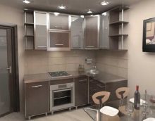 idea of a bright style kitchen 8 sq.m photo