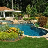 l'idée d'utiliser des plantes inhabituelles dans l'aménagement paysager d'une maison photo