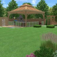 la possibilité d'utiliser des plantes lumineuses dans la conception du paysage de la photo du chalet