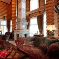 l'idée d'appliquer le style russe dans une photo de pièce intérieure inhabituelle