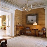 possibilité d'utiliser le style russe dans une photo de chambre au design inhabituel