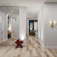the idea of using a light laminate in a beautiful home design photo