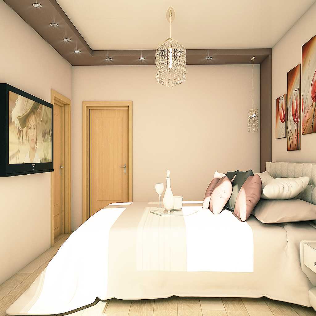 idea of applying light design in a bright apartment style