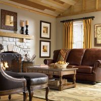 the idea of a bright interior of the house in the Romanesque style photo