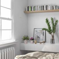 idea of ​​an unusual bedroom interior for a girl in a modern photo style