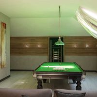 The idea of a bright design billiard room photo