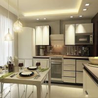 the idea of a bright interior kitchen 8 sq.m picture