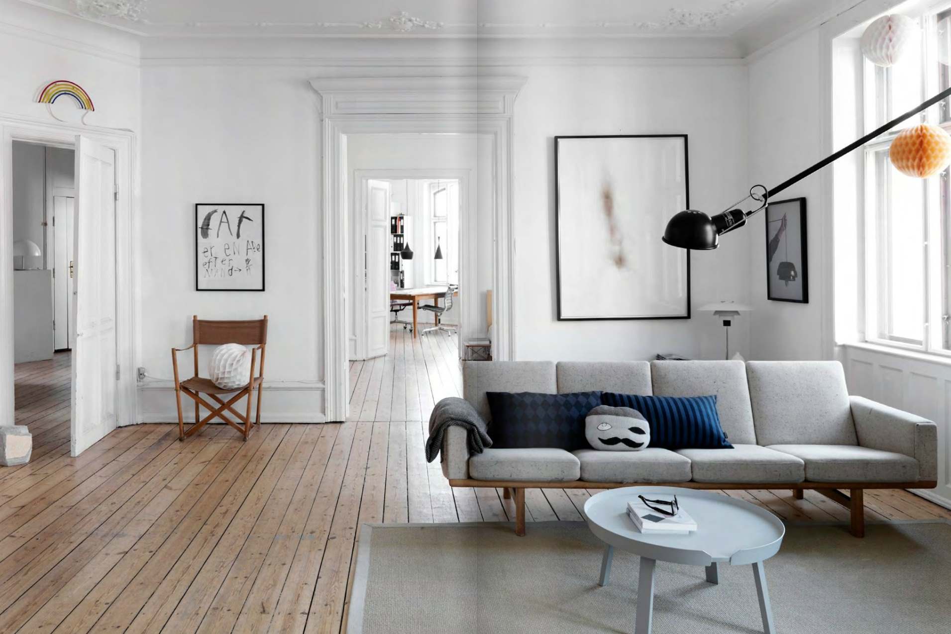 the idea of an unusual Scandinavian style room interior