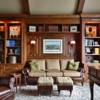 The idea of a bright design of the house in the Romanesque style. Picture