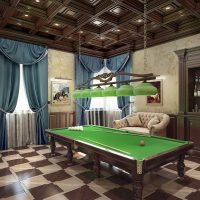 idea of unusual design of a billiard room picture