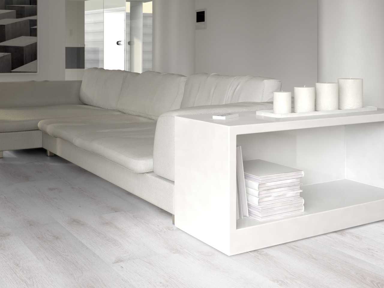 the idea of using a light laminate in a beautiful apartment style