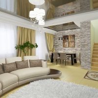 idea of a bright design of a hall in a private house picture
