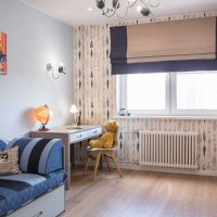 the idea of a bright style of the room in the Scandinavian style picture