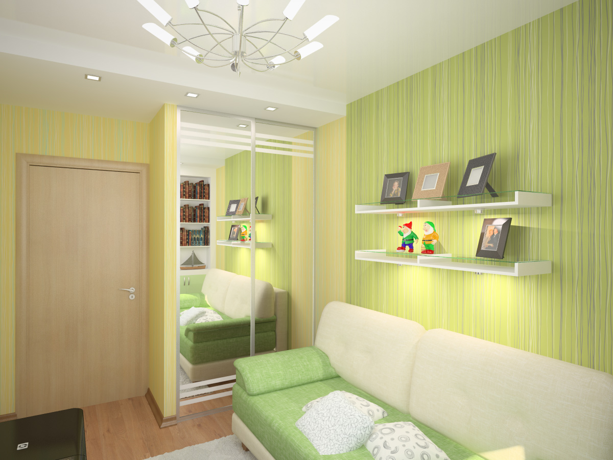 idea of a bright decor of a small room