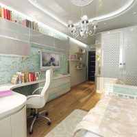 the idea of a beautiful design of a room for a girl 12 sq.m photo