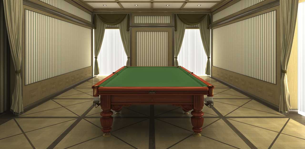 idea of an unusual design of a billiard room
