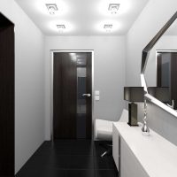 idea of a beautiful interior of a modern hallway photo