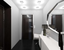 idea of a beautiful interior of a modern hallway photo