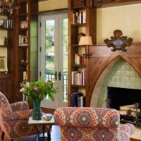 the idea of a bright design of the apartment in the Romanesque style photo