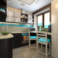 rebord de table design de cuisine de petite taille