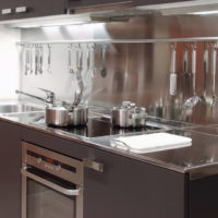 placement et conception d'une petite cuisine