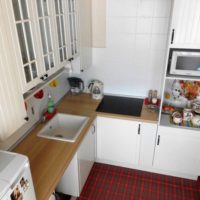 conception de la zone de travail de la cuisine 5 mètres carrés