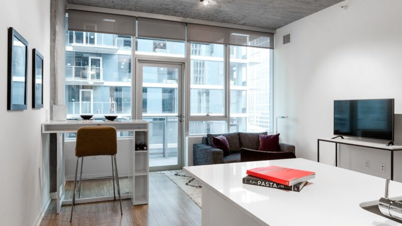 roller blinds in the kitchen