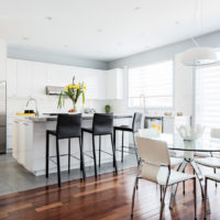 comptoir de bar dans la cuisine