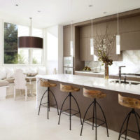 comptoir de bar pour la cuisine