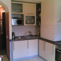 kitchen design with ventilation duct decor