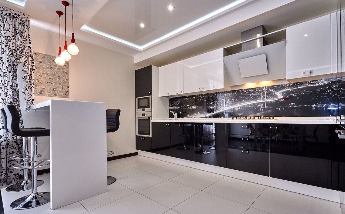 conception de cuisine avec bar