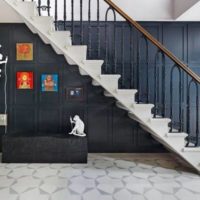 la conception de l'escalier au deuxième étage