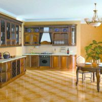 the idea of a bright kitchen interior in a classic style picture
